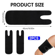 2Pcs Black Upper Arm Sleeve