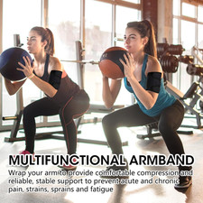 2Pcs Black Upper Arm Sleeve