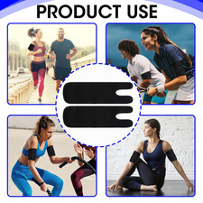 2Pcs Black Upper Arm Sleeve